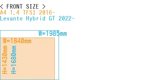 #A4 1.4 TFSI 2016- + Levante Hybrid GT 2022-